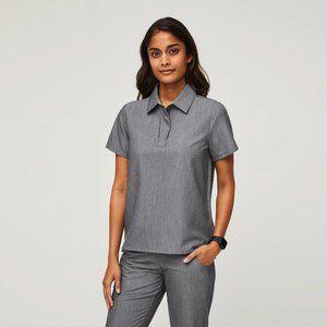 Figs Women's Graphite Polo Size Small